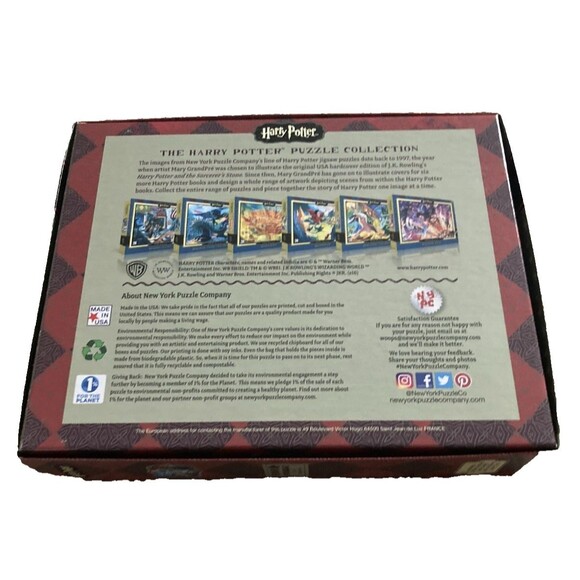 Harry Potter Three Broomsticks 500 Pc Puzzle New York Puzzle Company 24"x18" - Picture 3 of 6